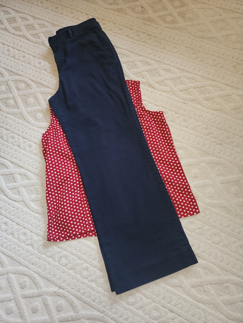 10P Flared Chaps Navy Pants
